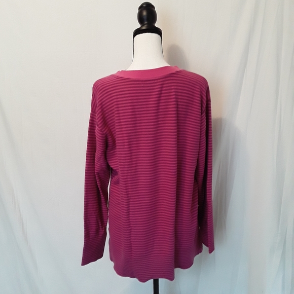 Tommy Hilfiger striped V-neck lightweight sweater - Picture 3 of 4